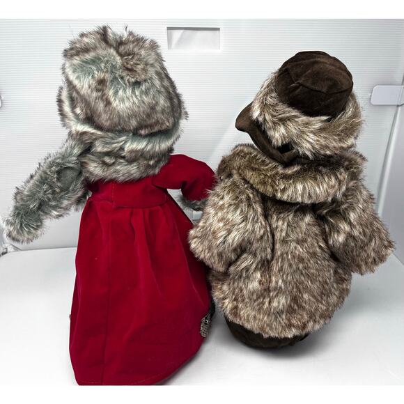 No brand Plush Weighted Snow Couple 14 inches tall Pre-Owned in good condition - Picture 3 of 3